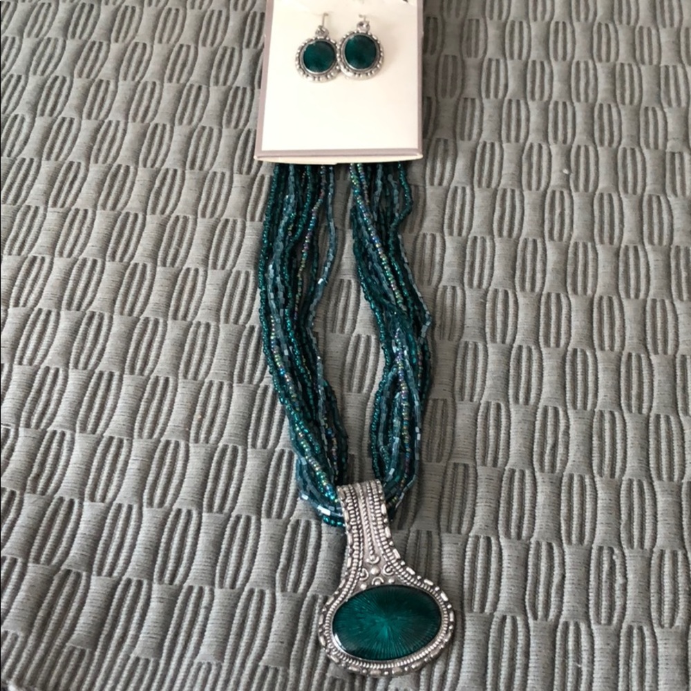 Necklace and earrings